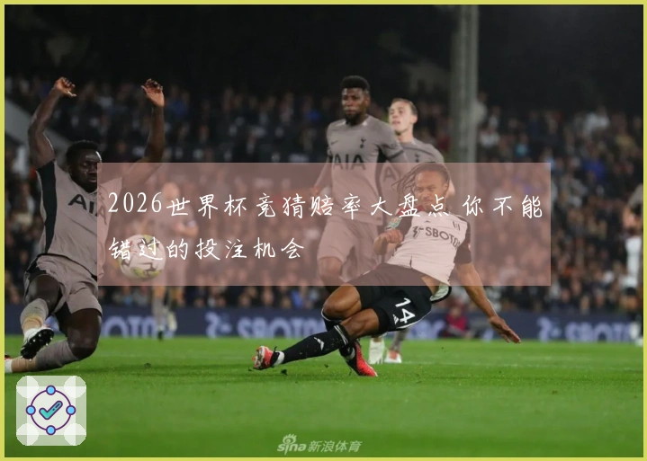 2026世界杯竞猜赔率大盘点 你不能错过的投注机会
